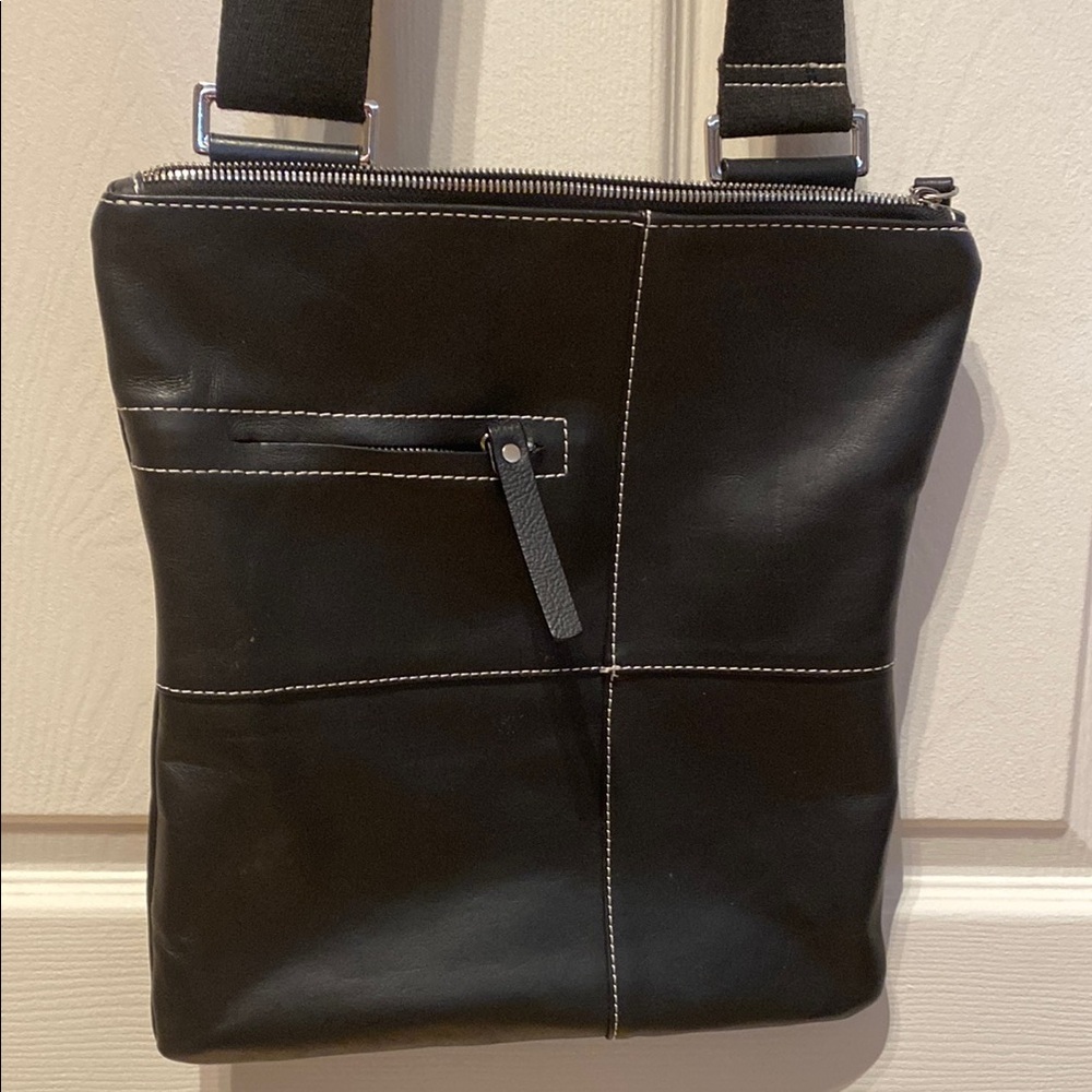Black Leather Men's Bag